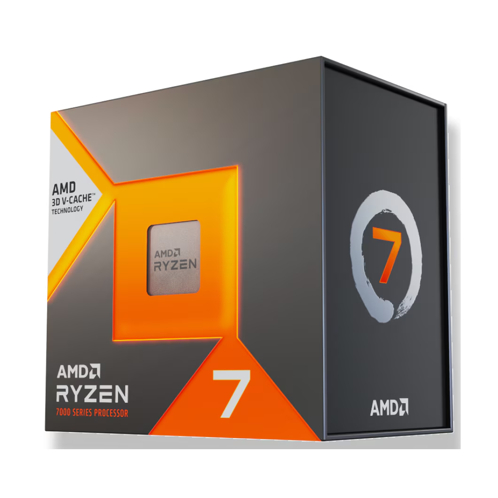 AMD Ryzen 7 7800X3D Gaming Processor, 8-Core, Base Core Frequency 4.2 GHz, Turbo Frequency 5 GHz, 512KB L1 Cache, DDR5, AM5 Socket, 1 Year Warranty | 100-100000910WOF