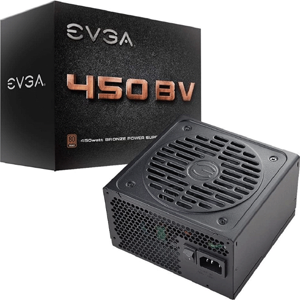 POWER SUPPLY 450W EVGA 80 PLUS BRONZE-BV 450 | 100-BV-0450-K3