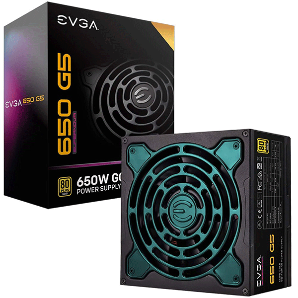 POWER SUPPLY 650W EVGA SUPER NOVA 650 G5 80 PLUS GOLD | 220-G5-0650-X3