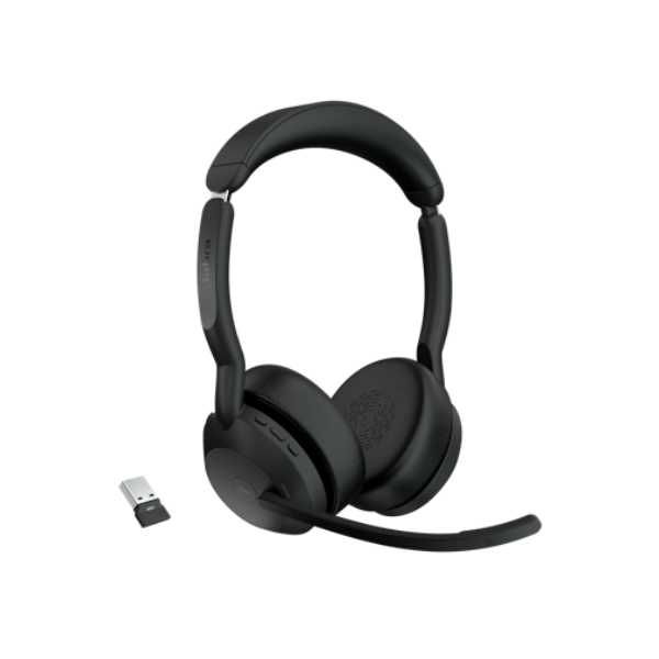 Jabra Evolve2 55 Link 390a MS Stereo Headset, 1 Year Warranty | 25599-999-999