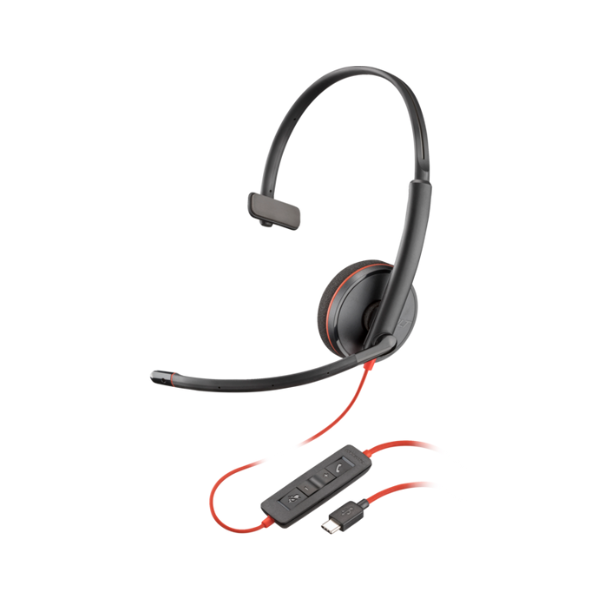 POLY Blackwire 3210 Monaural USB-C Headset | 80S09AA