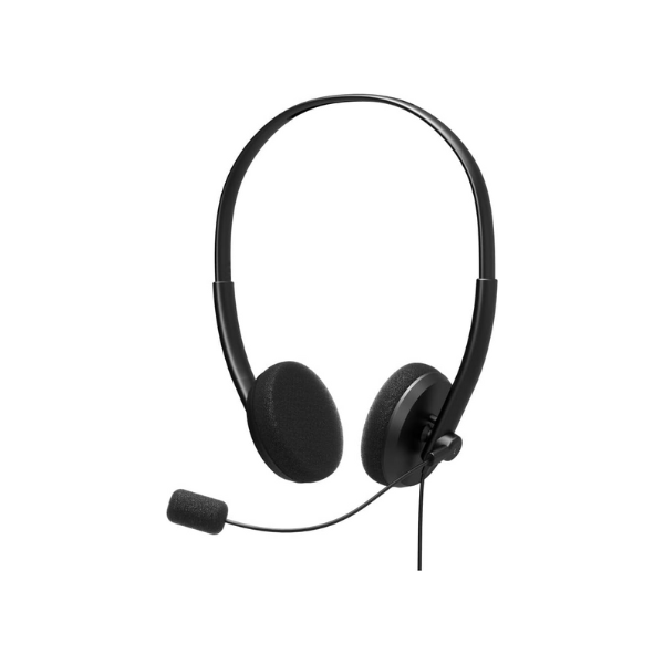 Port Designs Connect USB-A Stereo Headset, Cable Length: 2m, Black, 1 Year Warranty | 901604