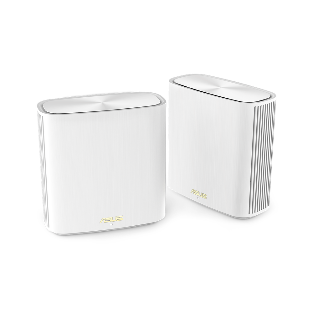 Asus ZenWiFi XD6 Series Mesh Router, 5 GHz Up to 4804 Mbps, 2.4 GHz Up to 574 Mbps, 6 x Internal Antennas, 1.6GHz Tri-Core Processor, 2700 sq ft Coverage, AiMesh Supported, 1 Year Warranty | 90IG06F0-MO3R60