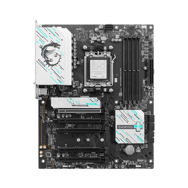 Msi B840 Gaming Plus WiFi Motherboard, AM5 Socket, ATX Form Factor, DDR5 Ram, PCIe 4.0, Wi-Fi 7, Bluetooth 5.4, USB 10Gbps, 2.5G LAN, 1 Year Warranty | 911-7E57-002