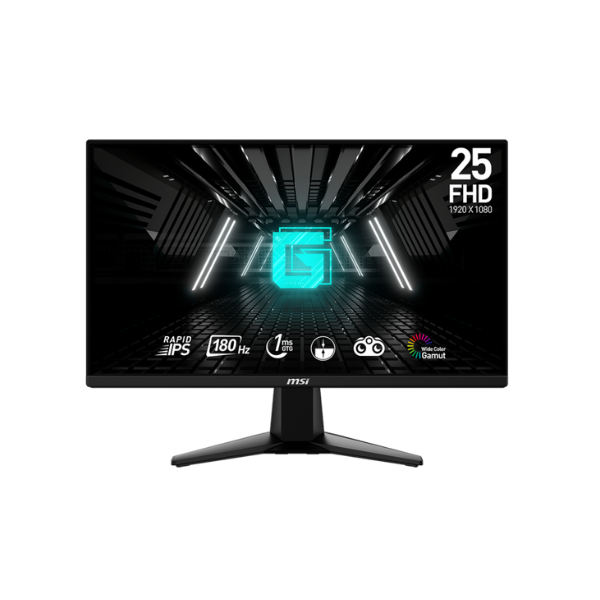 MSI 9S6-3BC01M-006 G255F 24.5" FHD(1920 x 1080) Gaming Monitor, 1MS, 180Hz, Anti-glare, HDMI, DP, Tilt, Adjustable, 1 Year warranty | 9S6-3BC01M-006