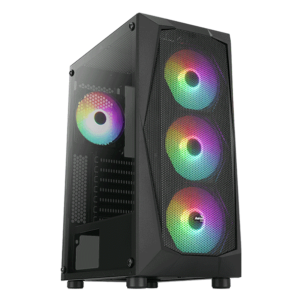 ATX CASE AEROCOOL FALCON G MID TOWER BLACK | AC-FALCON-G-BK-V2