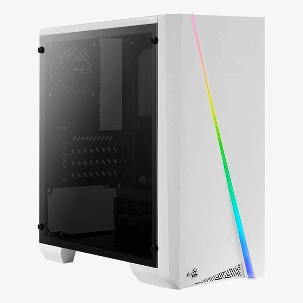 ATX CASE AEROCOOL CYLON ARGB MID TOWER WHITE | AC-TRINITY-MINI-G-WT