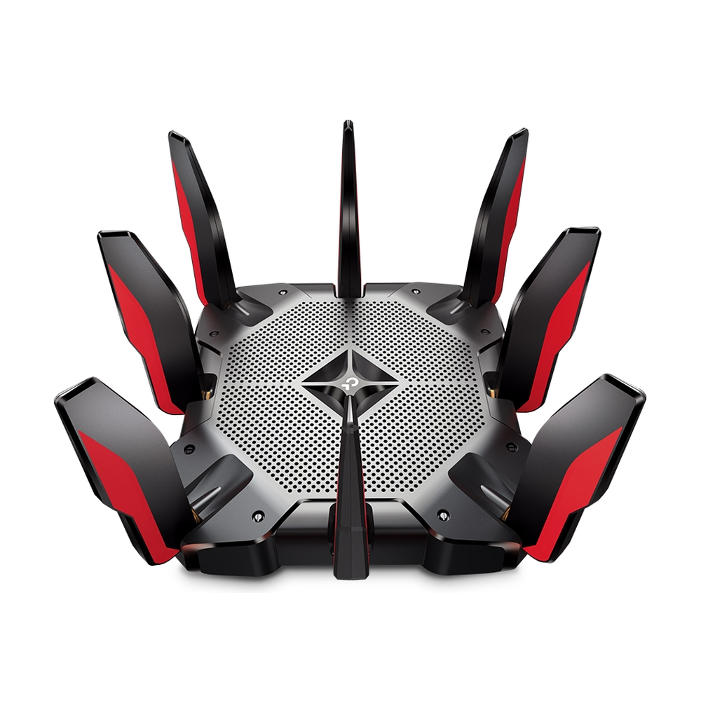 TP-Link Archer AX11000 Tri-Band Wi-Fi 6 Gaming Router, 2.4 GHz Up to 1148 Mbps, 5 GHz Up to 4804 Mbps, 8 x Detachable High-Performance Antennas, Multiple LAN Ports, 4-6 Bedroom Houses Coverage, 1.8 GHz Quad-Core Processor, Dedicated Game Center, 1 Year Warranty | ARCHER-AX11000