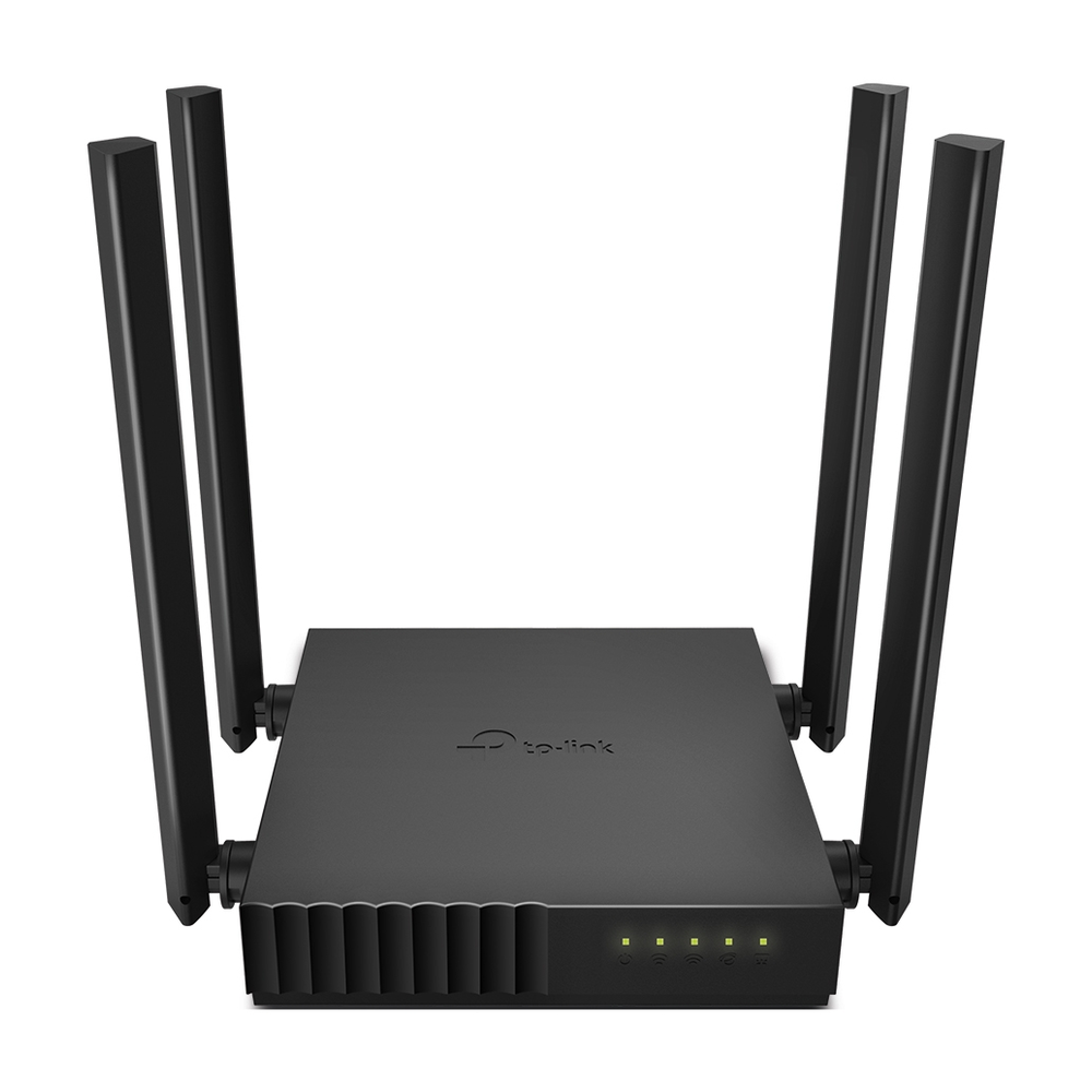 TP-Link Archer AC1200 Dual Band Wi-Fi Router, 2.4 GHz Up to 300 Mbps, 5 GHz Up to 867 Mbps, 4 x Fixed Antennas, Multiple LAN Ports, 3 Bedroom Houses Coverage, 1 Year Warranty | ARCHER-C54