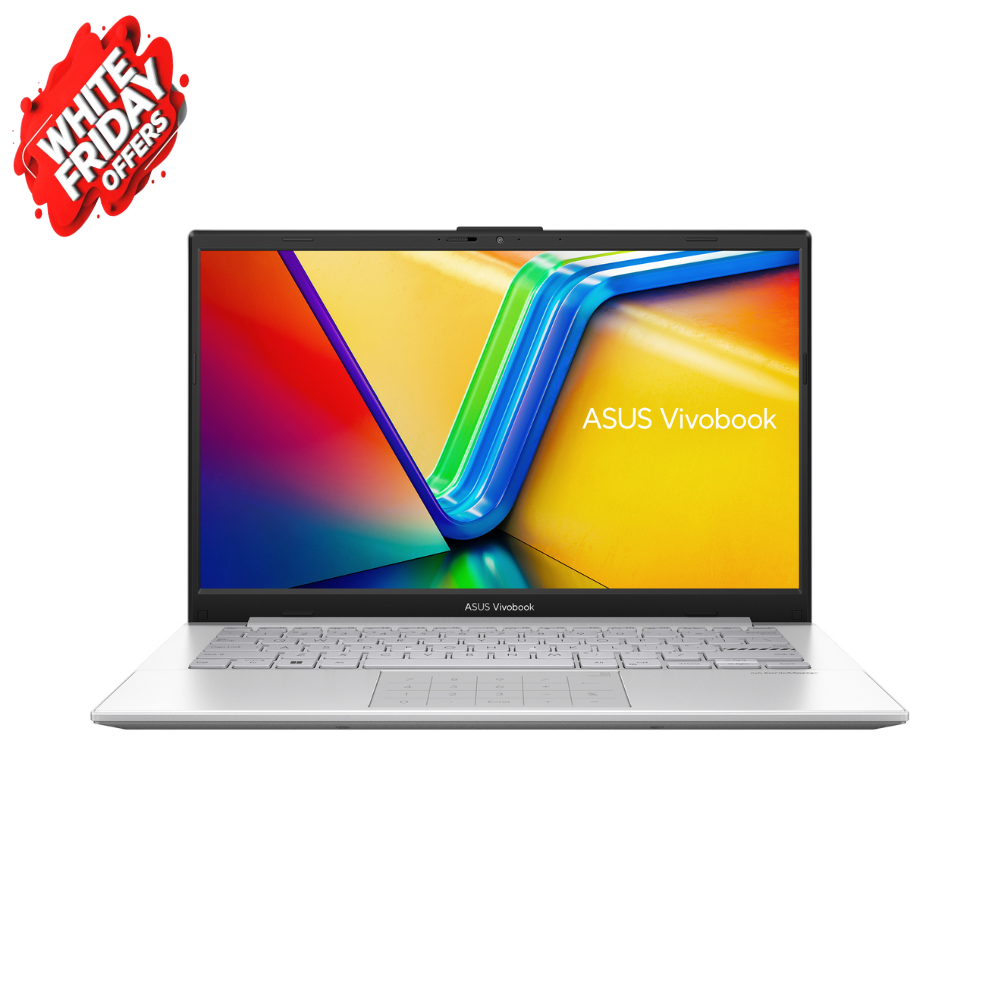 ASUS Vivobook Go 14 Intel Core i3-N305 Processor, 8GB RAM, 256GB SSD, 14" FHD Display, Windows 11 Home, Silver color, 1 Year warranty | E1404GA-NK039W