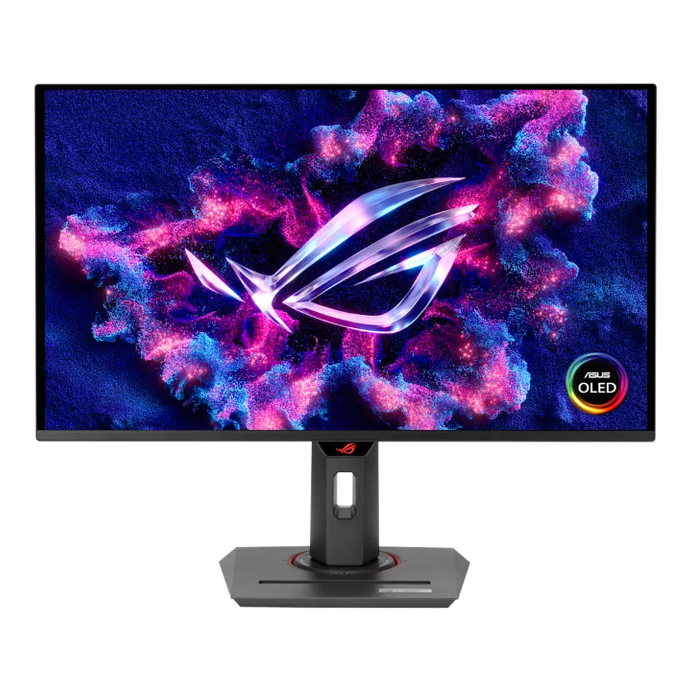Asus ROG Strix OLED XG27ACDNG Gaming Monitor, 26.5" QHD (2560 x 1440) Resolution, 360Hz, Anti-glare, 0.03ms GtG Response Time, DP, HDMI, USB-C, USB 3.2 Gen1 Hub, Fully Adjustable Stand, Aura Sync, Black, 3 Year Warranty | XG27ACDNG