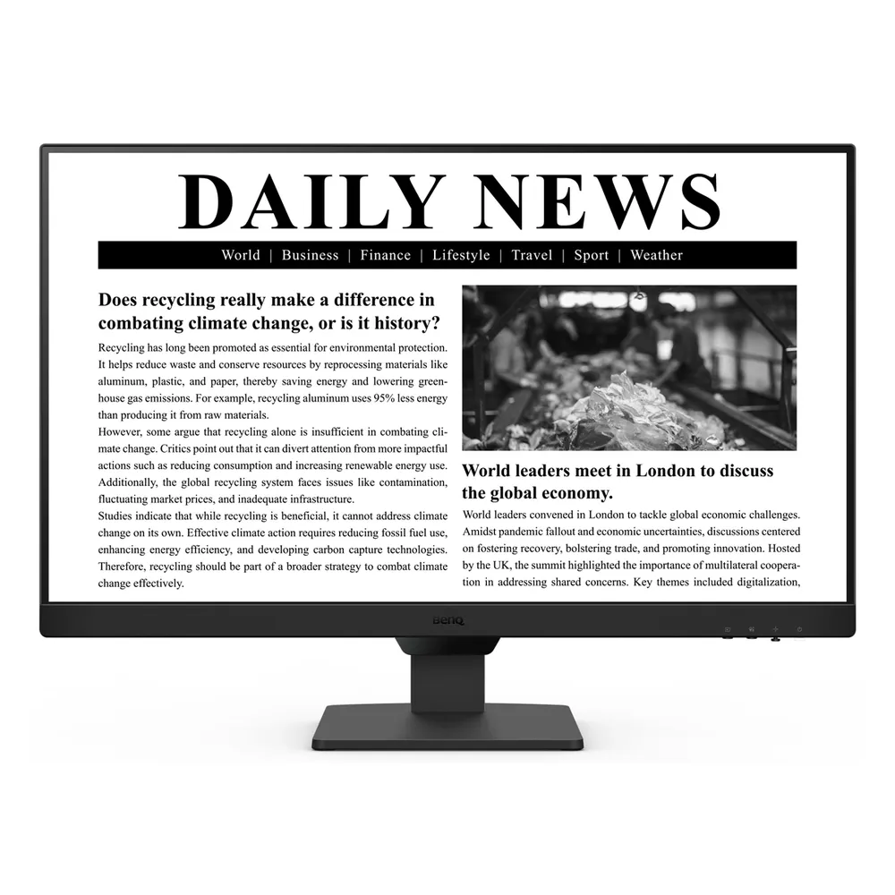 BENQ GW2790 Home Monitor, 27" FHD (1920 x 1080) Resolution, 100Hz, Anti-glare, 5ms Response Time, HDMI, DP, Fully Adjustable Stand, 1 Year Warranty | GW2790