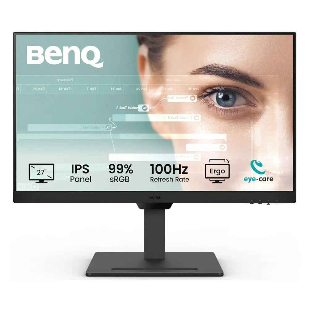BENQ GW2790T Eye-Care Monitor, 27" FHD (1920 x 1080) Resolution, 100Hz, Anti-glare, 5ms Response Time, HDMI, DP, Fully Adjustable Stand, 1 Year Warranty | GW2790T