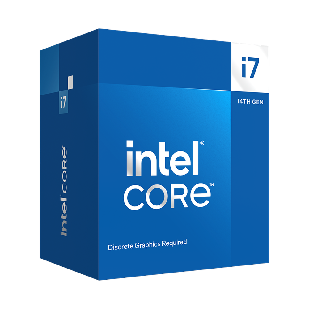 Intel Core i7-14700F Processor, 20-Core (8P+12E), Base Core Frequency 2.1 GHz, Turbo Frequency 5.4 GHz, 33MB L1 Cache, DDR4/DDR5, LGA1700 Socket, BOX, 1 Year Warranty | BX8071514700F