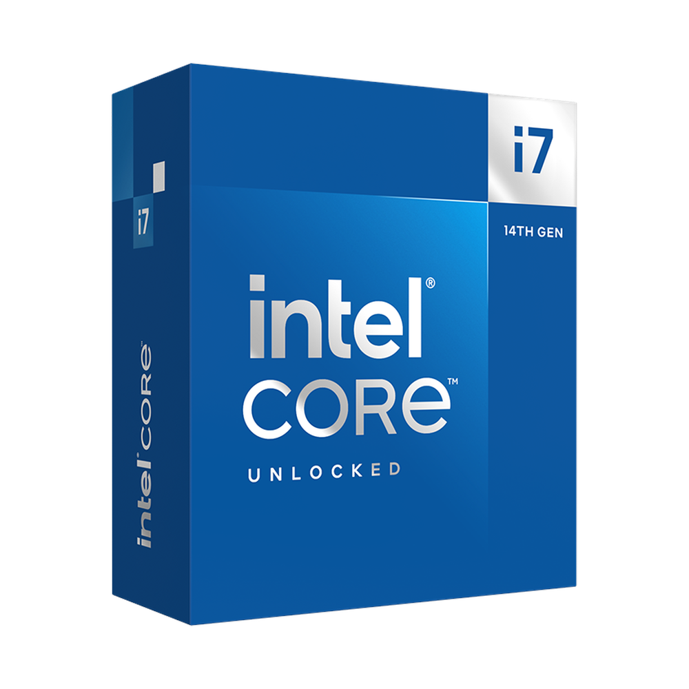 Intel Core i7-14700K Processor, 20-Core (8P+12E), Base Core Frequency 3.4 GHz, Turbo Frequency 5.6 GHz, 33MB L1 Cache, DDR4/DDR5, LGA1700 Socket, BOX, 1 Year Warranty | BX8071514700K