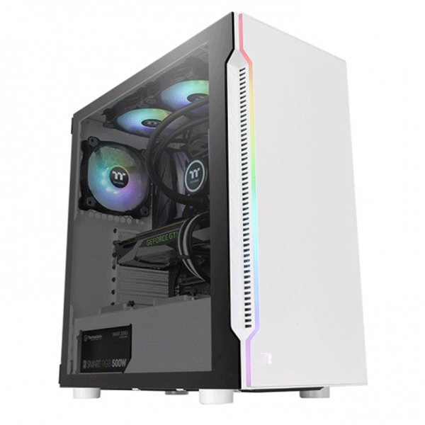 ATX CASE THERMALTAKE H200 TG SNOW RGB WHITE | CA-1M3-00M6WN-00