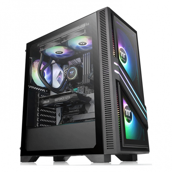 ATX CASE THERMALTAKE VERSA T35 TEMP GLLASS RGB-BLACK | CA-1R7-00M1WN-00