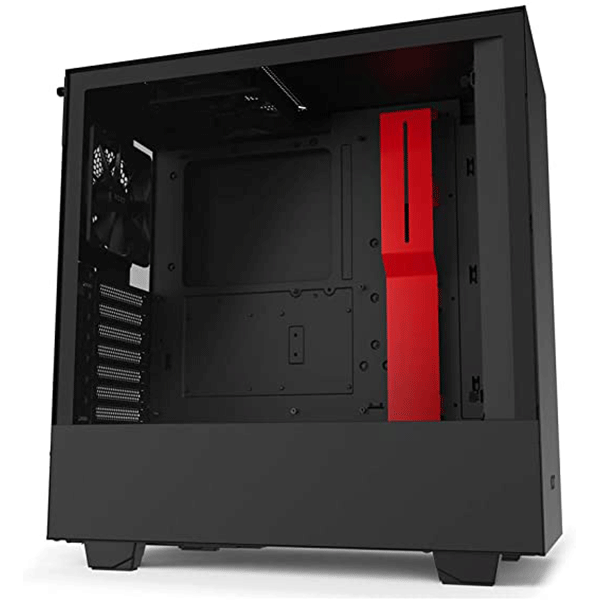 ATX CASE NZXT H510 BLACK/RED MID TOWER | CA-H510B-BR