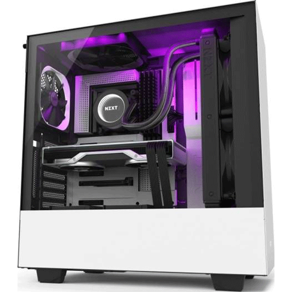 ATX CASE NZXT H510i BLACK/WHITE MID TOWER | CA-H510i-W1