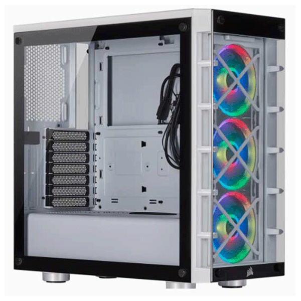 ATX CASE CORSAIR 465X RGB WHITE | CC-9011189-WW