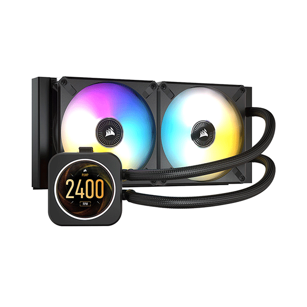 CORSAIR H100 Elite LCD Display 240mm Liquid Cooling | CL-9060061-WW