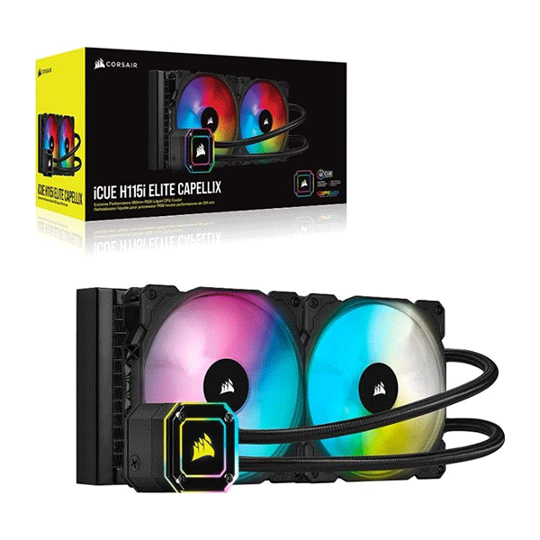 CORSAIR H115i Elite Cappelix Black 240mm Liquid Cooling | CW-9060047-WW