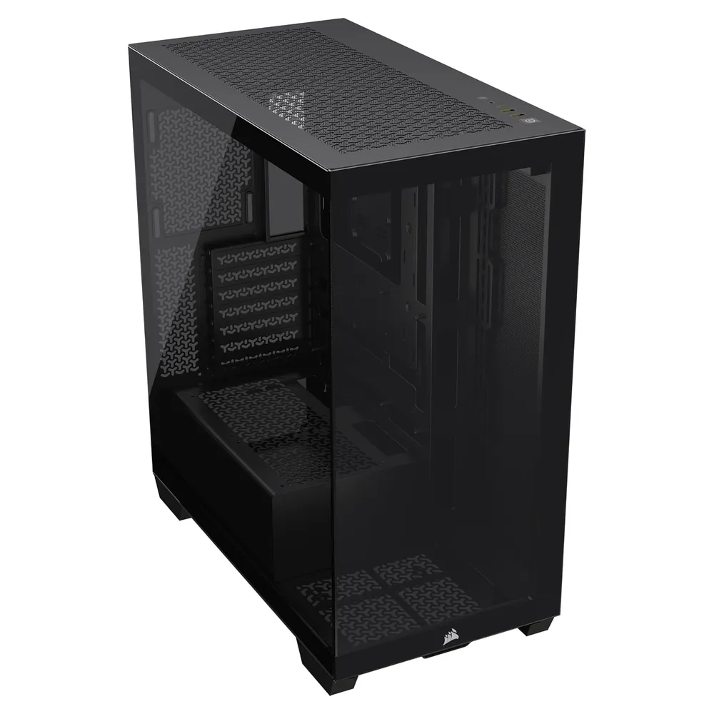 Corsair 3500X Mid Tower PC Casing, Wraparound Tempered Glass, 425mm GPU Support, USB 3.2 Gen 2, Black, 1 Year Warranty | CC-9011276-WW