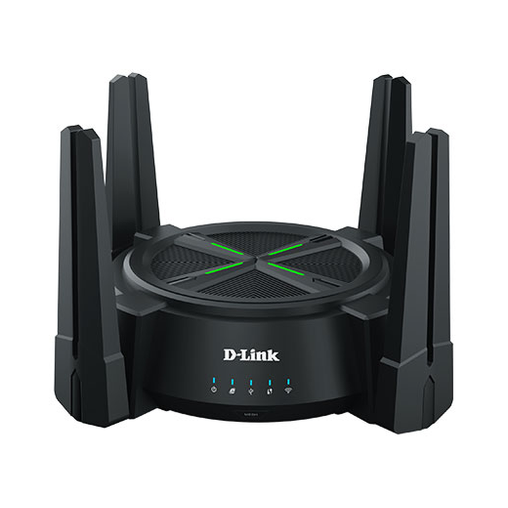 D-Link AX6000 Multi Gigabit Wi-Fi 6 Router, 5 GHz Up to 4804 Mbps, 2.4 GHz Up to 1148 Mbps, 8 x Internal Antennas, 1 x Main, 3 x Satellite Mesh System, Quad-Core CPUs, 1 Year Warranty | DIR-X6080Z
