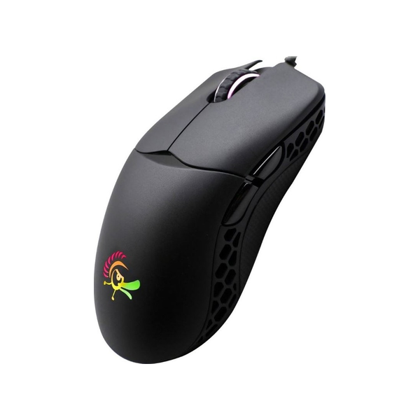 Ducky Feather Wired RGB Gaming Mouse, PixArt PMW3389DM Optical Sensor, 1000 Hz Polling Rate, Huano Micro Switches, 7 x Programmable Buttons, Symmetrical Design, Black, 1 Year Warranty | DMFE20O-OAAPA7