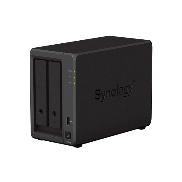 Synology DS723+ 2-Bay NAS – AMD Ryzen R1600, USB 3.2, eSATA, Hot