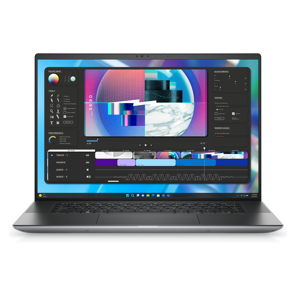 Dell Precision 5680 Laptop, Intel Core i7-13700H Processor, 16GB RAM, 1TB SSD, 16" FHD+ Display, 6GB NVIDIA RTX A1000 Graphics, Windows 11 Pro, English & Arabic Keyboard, 3 Year Warranty | Dell-PRECI-5680-16-1T-W11P