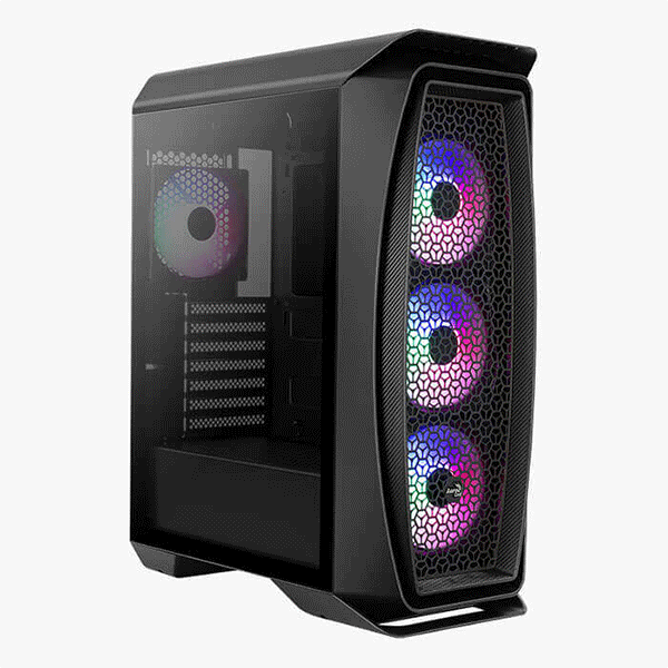 ATX CASE AEROCOOL AERO ONE FROST BG MID TOWER BLACK | FROST-G-BK