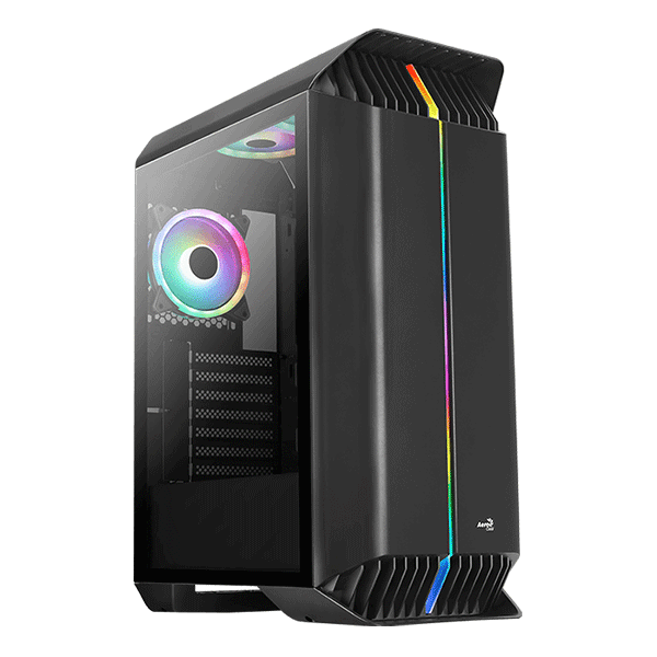 ATX CASE AEROCOOL GLADIATOR DUO ARGB MID TOWER-BLACK | GLADIATOR-DUO-G-BK