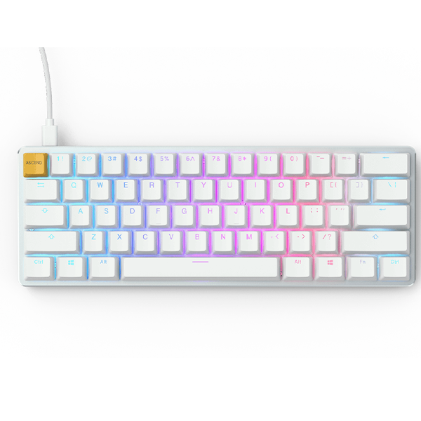 KEYBOARD GLORIOUS GMMK COMPACT RGB MECHANICAL-WHITE | GLO-GMMK-COM-BRN-W