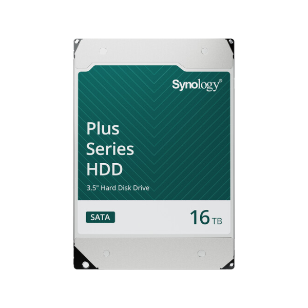 Synology Plus Series 3.5" SATA HDD, 16TB, 7200 RPM, 281 MB/s Data Transfer Speed, 1 Year Warranty | HAT3310-16T