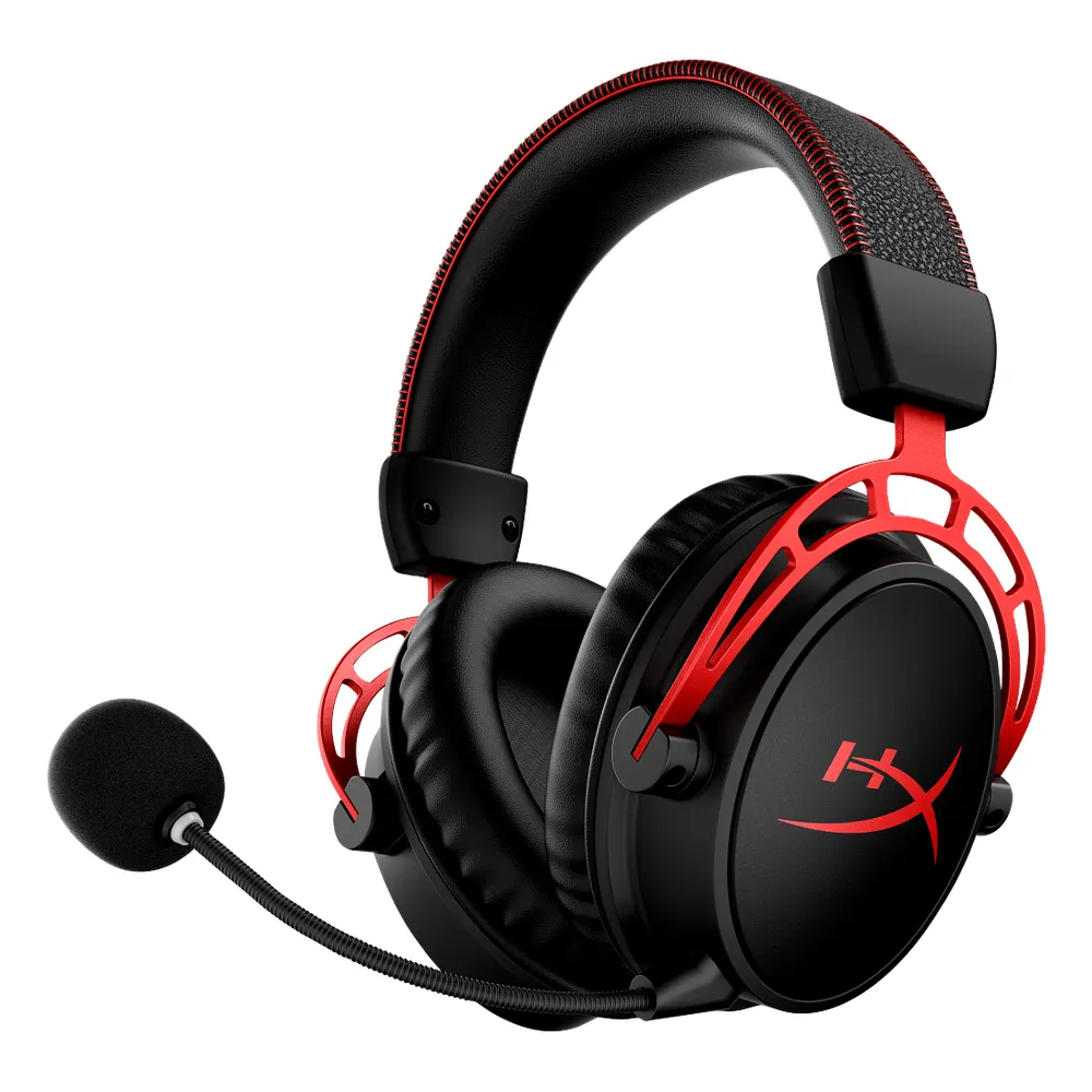 HyperX Cloud Alpha Wireless Gaming Headset, 2.4Ghz Wireless USB, Electret Condenser Microphone, Dynamic, 50mm Speakers with Neodymium Magnets, Black, 1 Year Warranty | 4P5D4AA