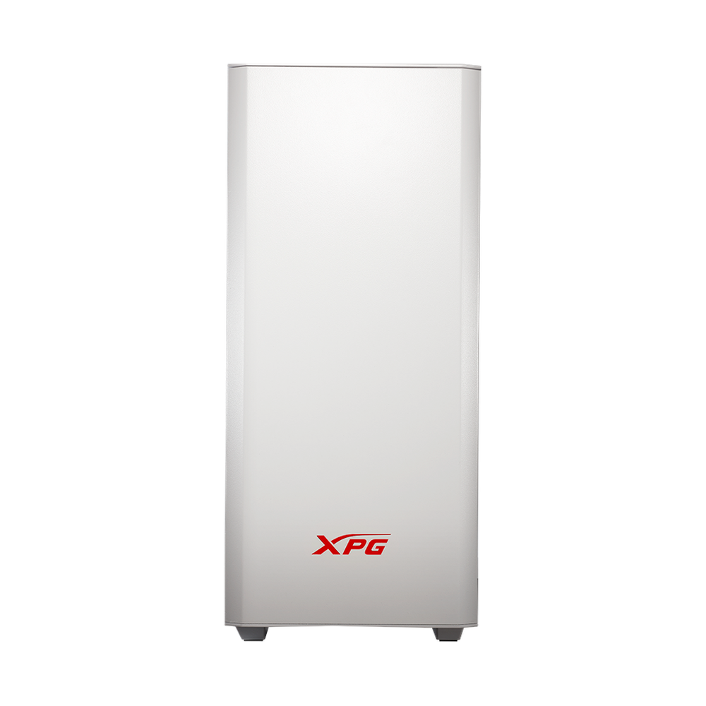 XPG INVADER Mid-Tower ATX PC Case, Tempered Glass Side Panel, 2 x XPG VENTO Fans, 430mm GPU Support, USB 3.0, White, 1 Year Warranty | INVADER-WHCWW