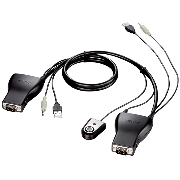 KVM SWITCH D-LINK 2 PORT USB WITH AUDIO SUPPORT | KVM-221