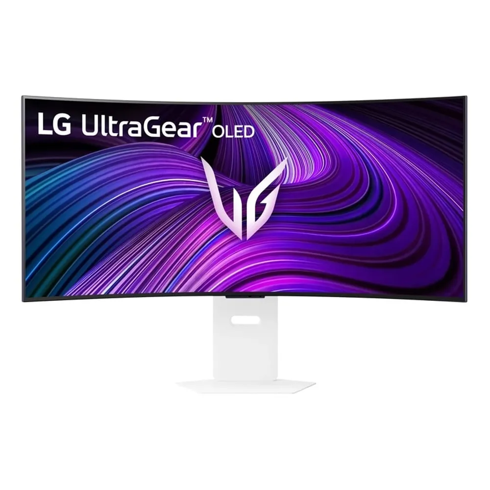 LG UltraGear Curved Gaming Monitor with webOS, 39" 4K (3440 x 1440) Resolution, 240Hz, Anti-glare, 0.03ms (GtG) Response Time, HDMI, DP, USB-C, Fully Adjustable Stand, FreeSync & GSync Compatible, White, 1 Year Warranty | 39GX90SA-WAMA