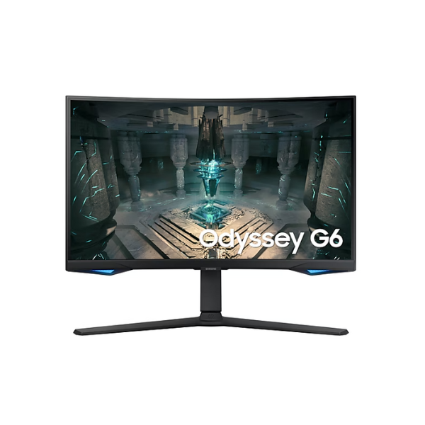 Samsung LS27BG650EMXUE 27" Odyssey G6 QHD(2560 x 1440) Curved Gaming Monitor, 1ms, 240Hz, HDMI, DP, RJ-45, Height/Tilt/Swivel/Pivot, Adjustable, Black, 3 Year Warranty | LS27BG650EMXUE