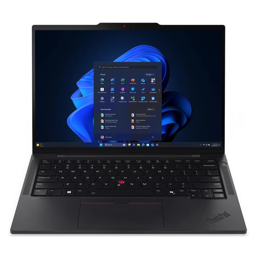 Lenovo ThinkPad T14s Gen 6 Laptop, Intel Core Ultra 7 255U Processor, 32GB RAM, 512GB SSD, 14" WUXGA Display, Windows 11 Pro, English & Arabic Backlit Keyboard, 3 Year Warranty | 21R1000WGR