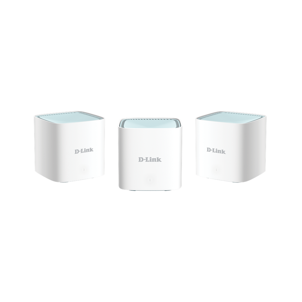 D-Link AX1500 Mesh System Router, 5 GHz Up to 1201 Mbps, 2.4 GHz Up to 300 Mbps, 500 sqm Wi-Fi Coverage, 4 x WLAN Internal Antennas, AI Optimization, 1 Year Warranty | M15-MNA3