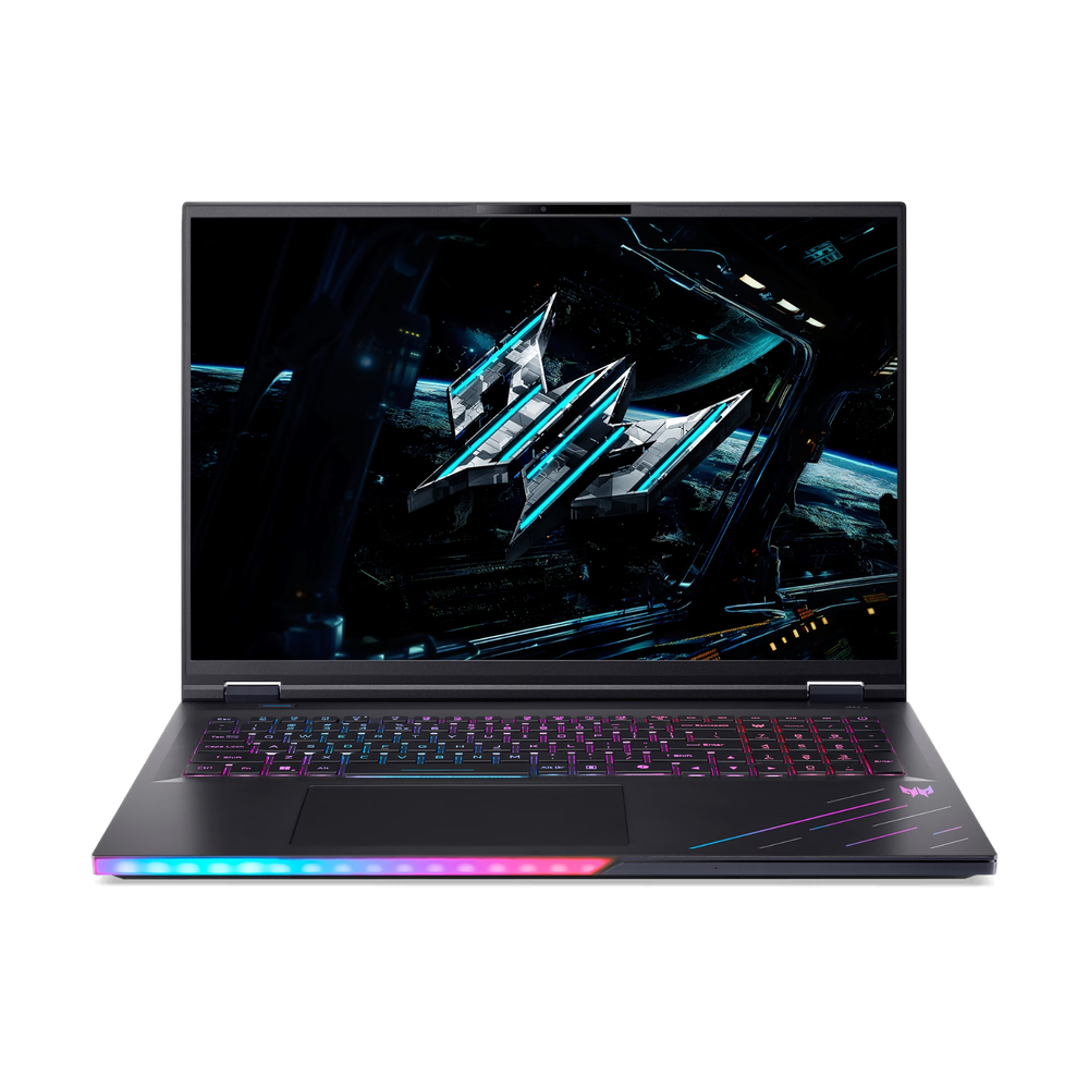 Acer Predator Helios 18 AI Gaming Laptop, Intel Core Ultra 9 275HX Processor, 192GB RAM, 3TB SSD, 24GB Nvidia RTX 5090 Graphics, 18” IPS (3840 x 2400) 120Hz Display, Windows 11 Pro, MagKey Mechanical RGB English & Arabic Keyboard, 1 Year Warranty | NH.QVWEM.001