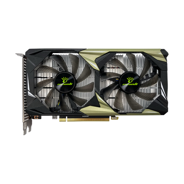 Manli GeForce RTX 3050 Nebula Twin Edition Graphics Card, GDDR6 6GB 96-bit Memory, HDMI, DVI, DP Outputs, PCI Express 4.0, 1470 MHz Boost Clock, 14 Gbps Memory Clock, 1 Year Warranty | NRTX3050/6REHDP-M2619