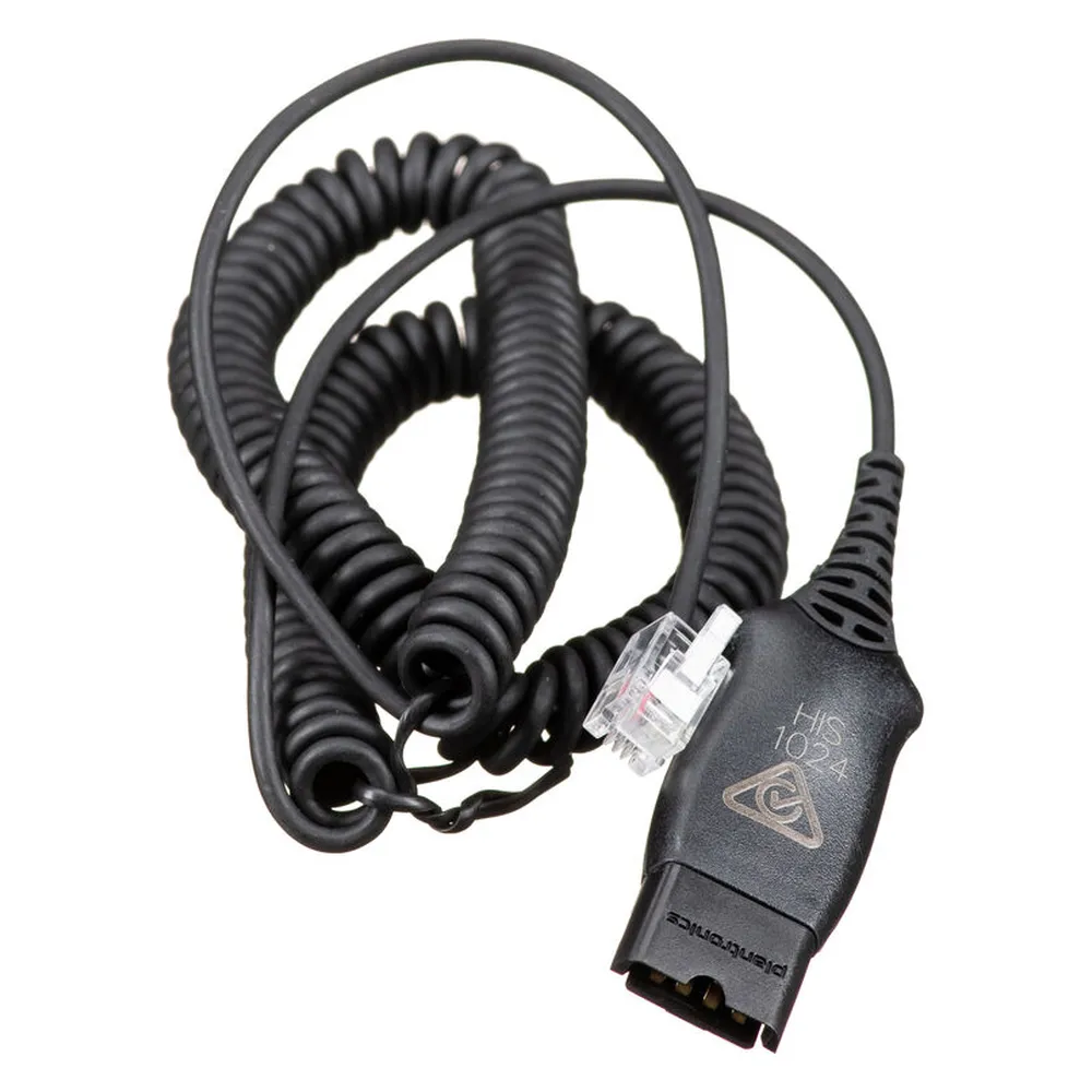 Poly HIS Adapter Cable, Quick Disconnect, Compatible with Avaya 9600 Phones, Black, 1 Year Warranty | 783S3AA