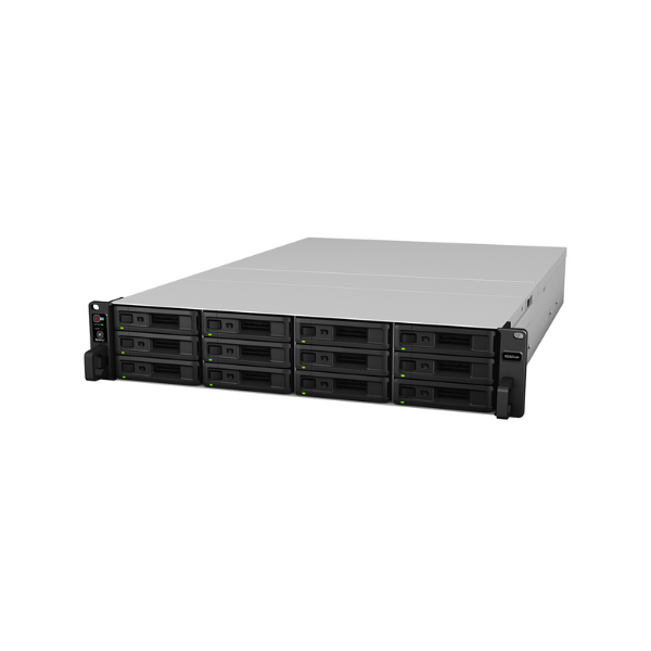 Synology RackStation RS3621xs+ 12 BAY NAS BOX, Intel Xeon D-1541 Processor, 8GB RAM, 485.93 BTU/hr, Hot Swappable Drive, RJ-45, USB 3.2, Expansion Port, 1 Year Warranty | RS3621xs+