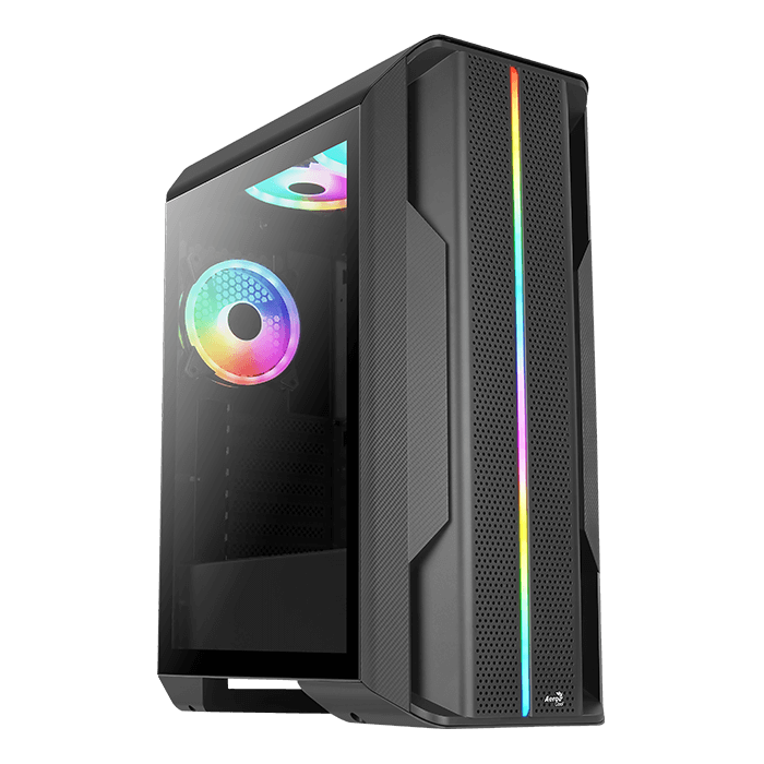 ATX CASE AEROCOOL SPLINTER DUO MID TOWER BLACK | SPLINTER-DUO-G-BK