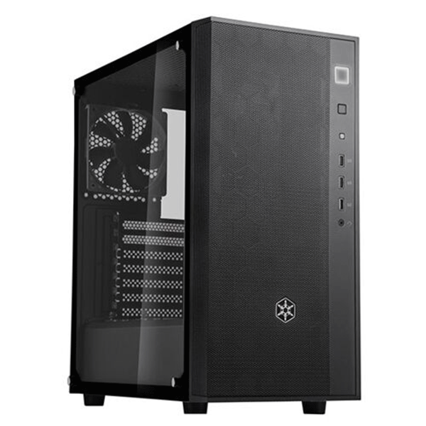 ATX CASE SILVERSTONE FARA R1 BLACK TG | SST-FAR1B-G