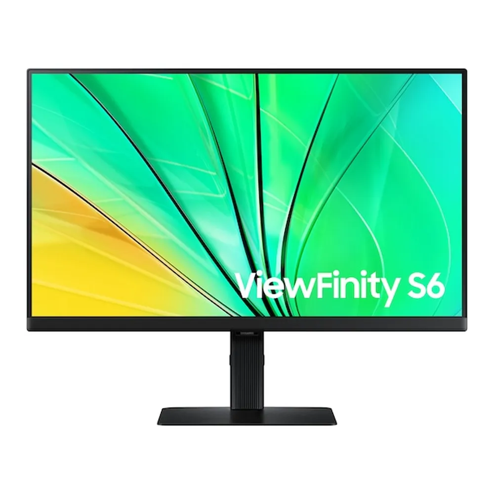 Samsung ViewFinity S6 S60D Monitor, 32" QHD (2560 x 1440) Resolution, 100Hz, Anti-glare, 5ms Response Time, USB 3.0 Hub, HDMI, DisplayPort, Tilt/Pivot/Swivel/Height Adjustable Stand, Black, 1 Year Warranty | LS32D606EAMXUE