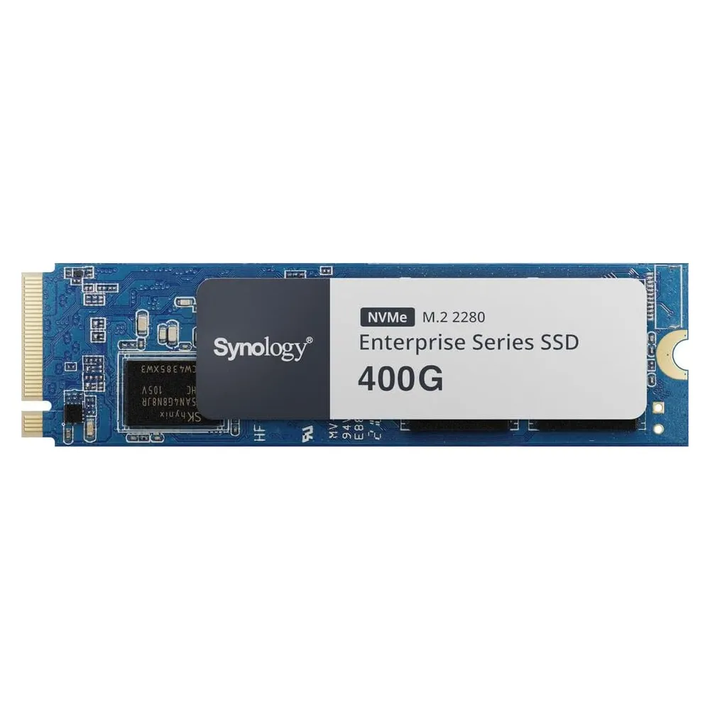 Synology Enterprise Series M.2 NVMe SSD, 400GB, 3000 MB/s Read Speed, 650 MB/s Write Speed, 1 Year Warranty | SNV5420-400G
